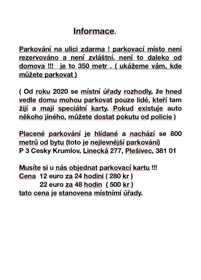 Apartman Marilyn Чеський Крумлов Екстер'єр фото